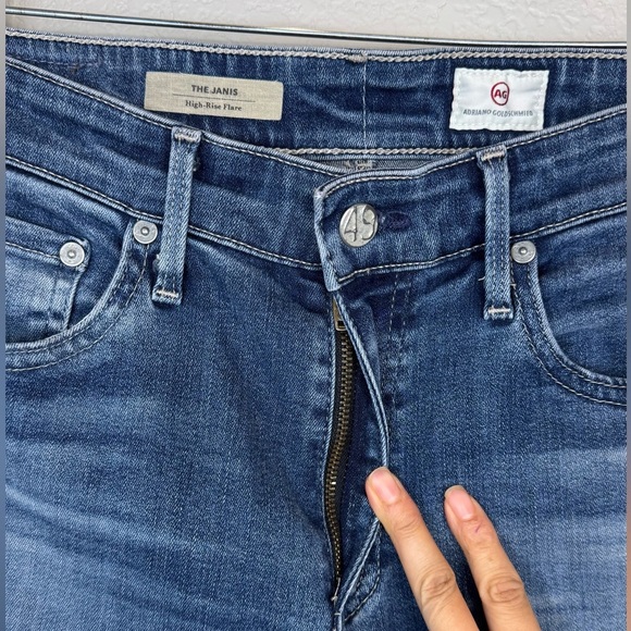 Ag Adriano Goldschmied High‎ Rise Flare Jeans Size 29R - Picture 2 of 7